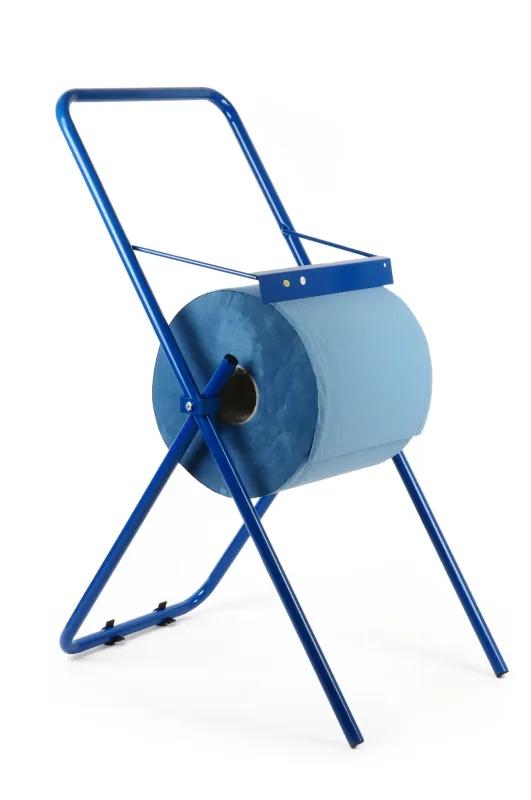 Quicky Putzrollen-Spender Metall, blau Bodenständer