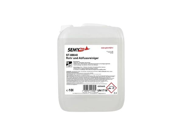 SEMYtop Rohr und Abflussreiniger, 10 l, Intensiv Reiniger Entfernt Haare, Fette und starke Verkrustungen