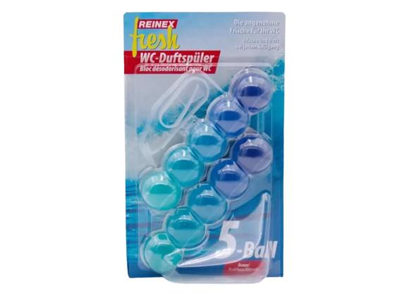 REINEX FRESH WC-Duftspüler 5-Ball Ocean, 2x 35g