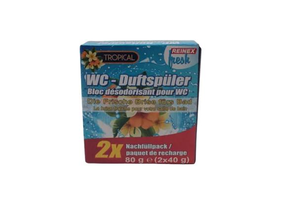 REINEX FRESH WC-Duftspüler Nachf. Tropical 2x40 g