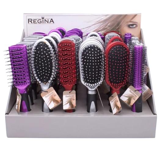 REGINA_REINEX Haarbürsten Display 5-fach,3 Farben