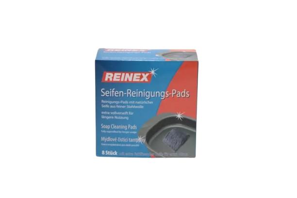REINEX Seifen Reinigungs Pads Stahlwolle 8-er