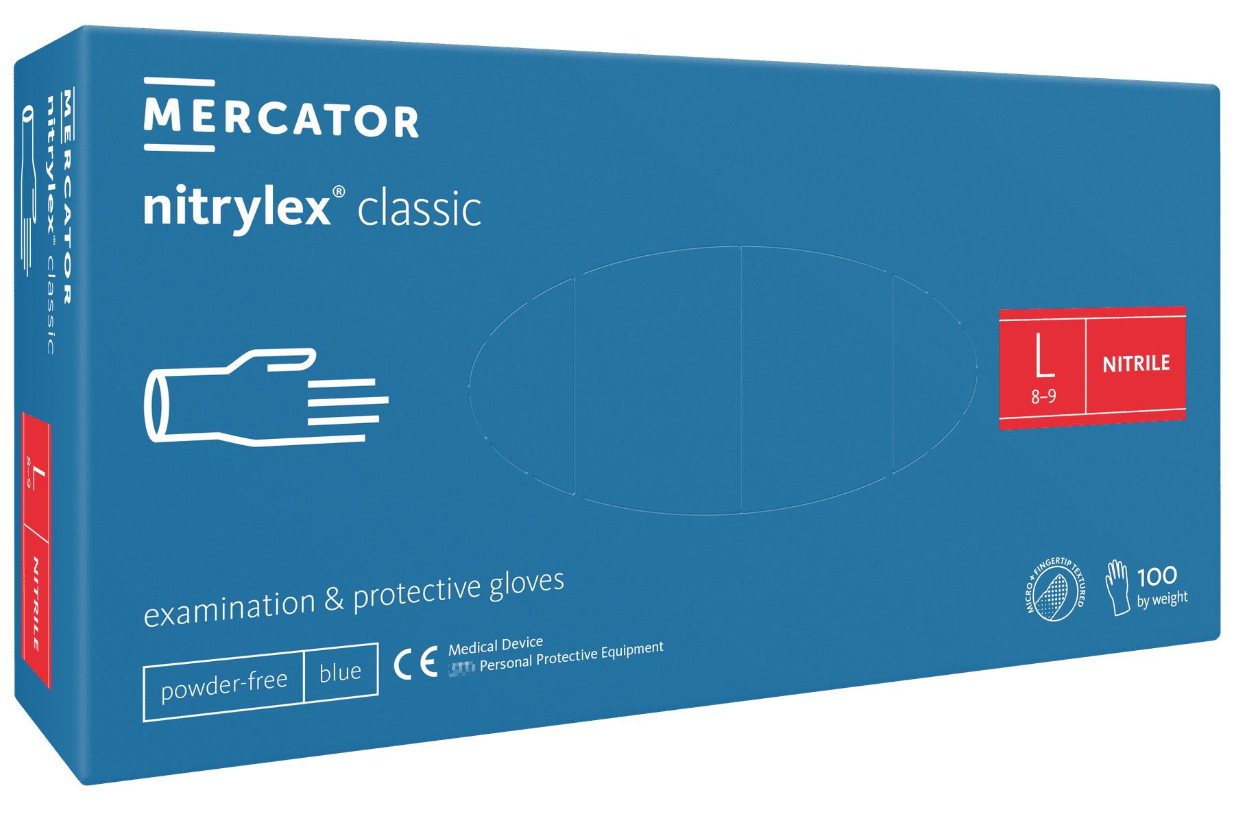 Mercator nitrylex® classic blue Nitrilhandschuhe - Gr. L