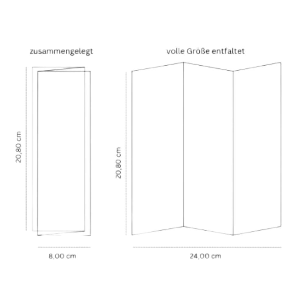 Falthandtücher, N-Falz, 2-lagig, 20,8 x 24,0 cm, 3000 Blatt, Recycling