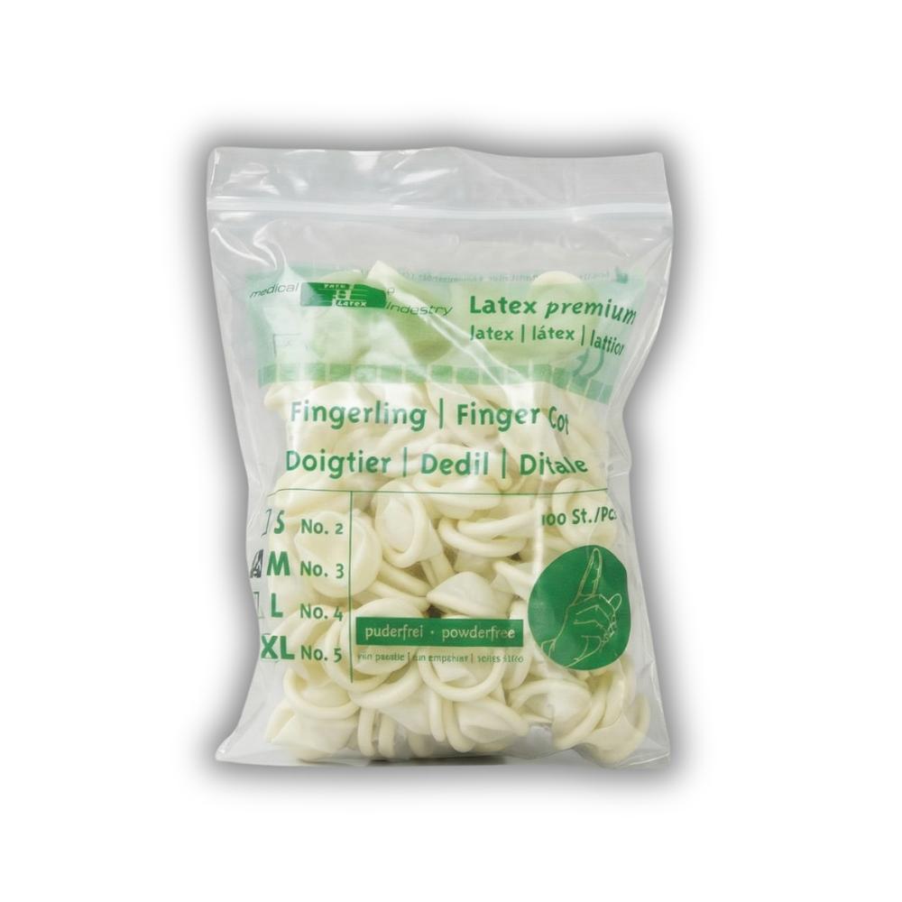 Fingerlinge Gr. 3 / M aus Latex puderfrei