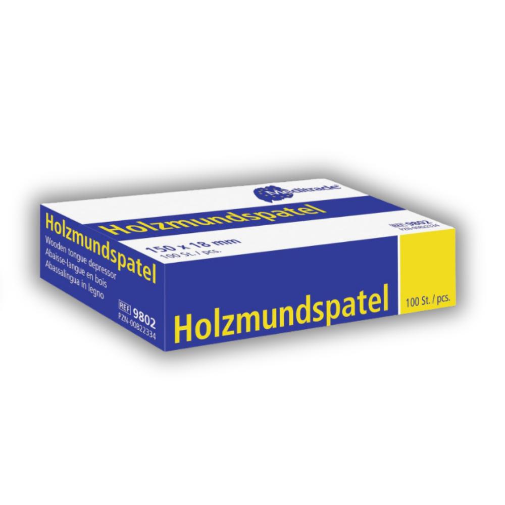 Holzmundspatel 150 x 18 mm, steril