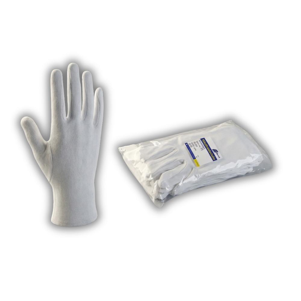 Zwirnhandschuhe Unterziehhandschuh aus reiner Baumwolle, Größe 11