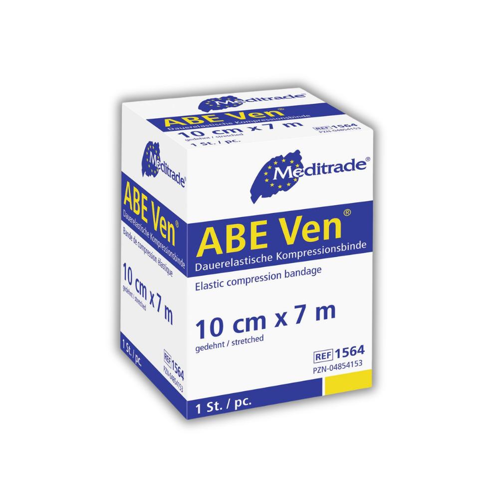 ABE Ven® kräftig Dauerelastische Langzugbinde, 10 cm x 7 m