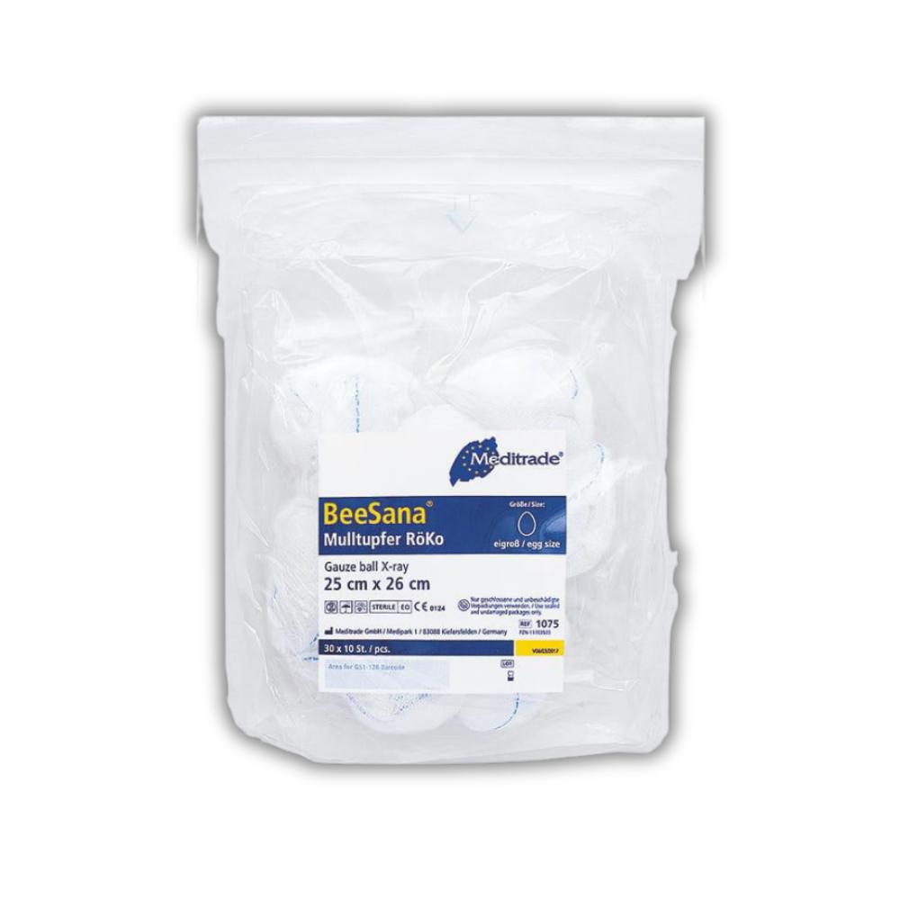 BeeSana® Mulltupfer ohne RöKo, unsteril, 25 x 26 cm, eigroß, Hütchenform