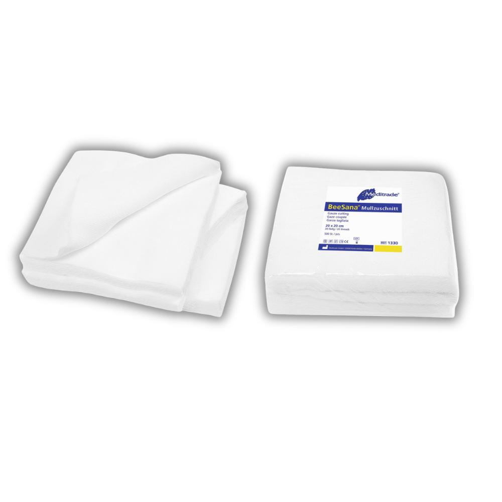 BeeSana® Mullzuschnitt 20 x 20 cm