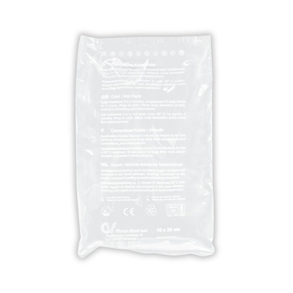 Kalt-Warm-Kompresse 12 x 29 cm transparent, 25 Stk / Pkg, 1 Pkg / Krt,