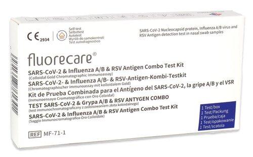 Fluorecare Corona Influenza A/B RSV Antigen Combo Test Kit 4in1