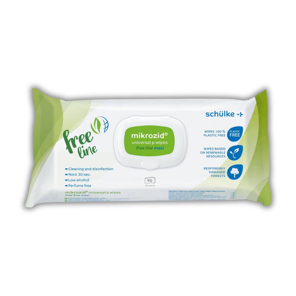 mikrozid® universal p wipes free line maxi (90 Tücher)