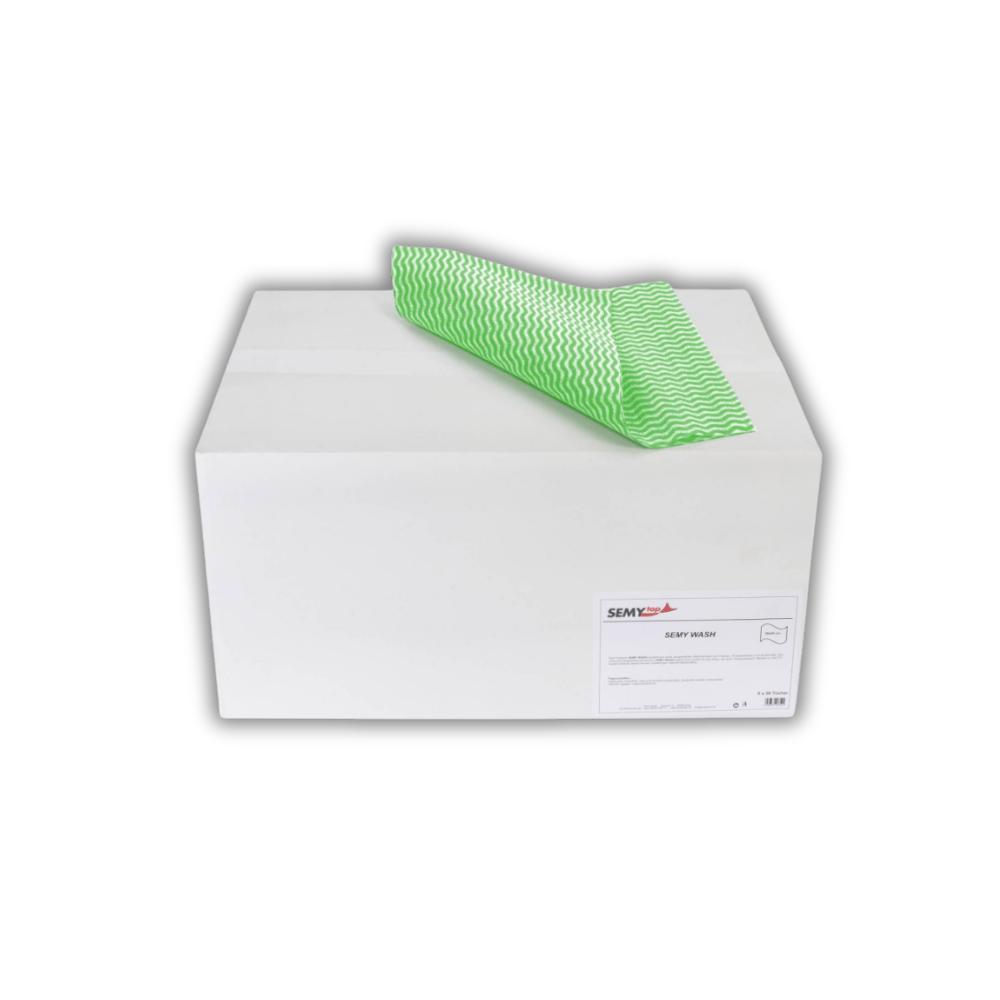 SEMYtop Semy Wash Putztuch grün, 38x60 cm 1/4-Falz, 6x50 Blatt