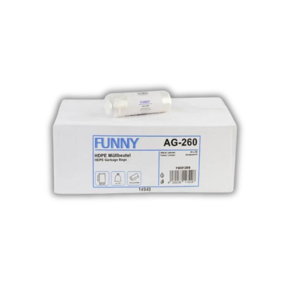 FUNNY HDPE Müllbeutel, natur, 18 l, 450 x 520 mm