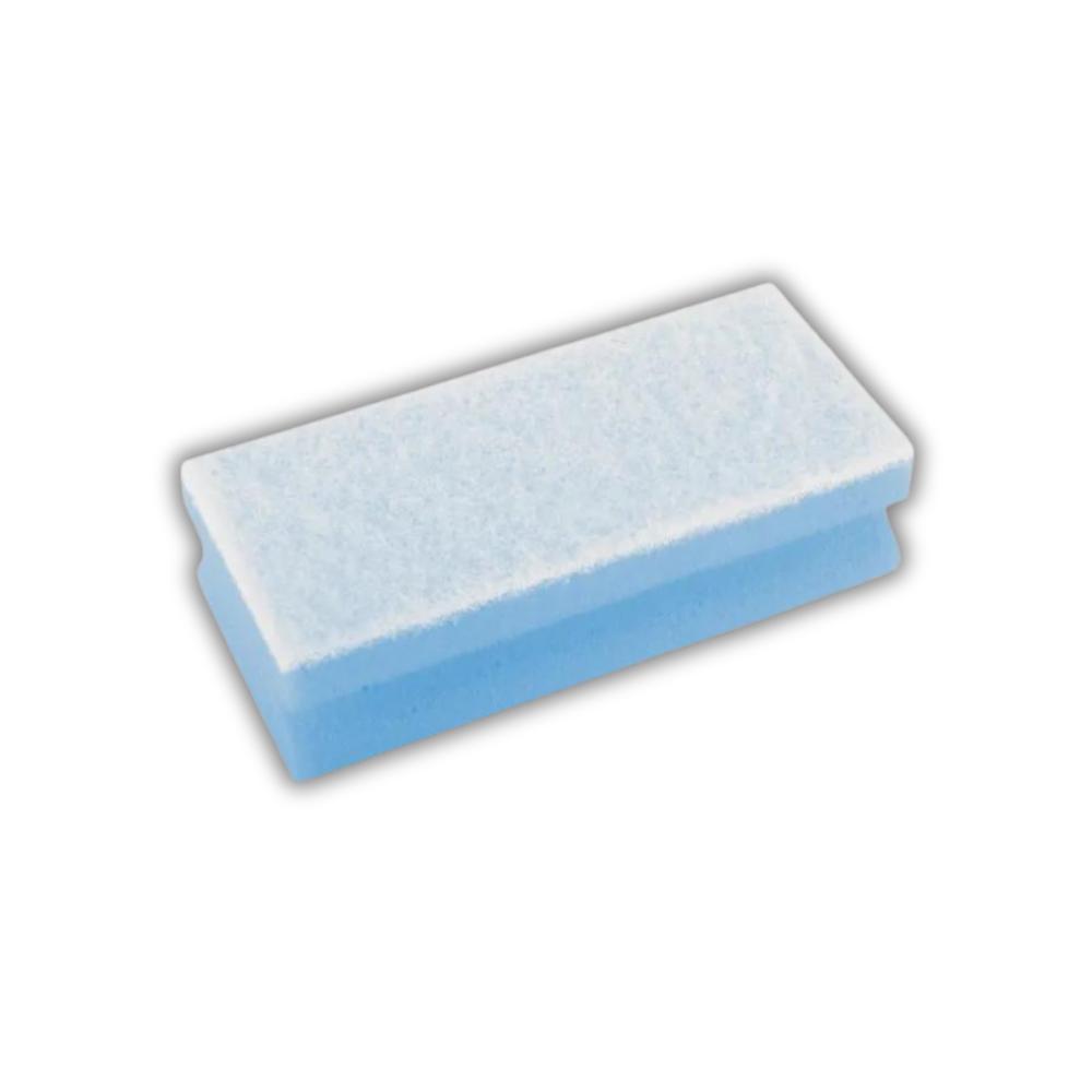 FUNNY Griffschwamm, blau - weiß, 15 x 6,8 x 4,5 cm für empfindliche Flächen 10 Stück