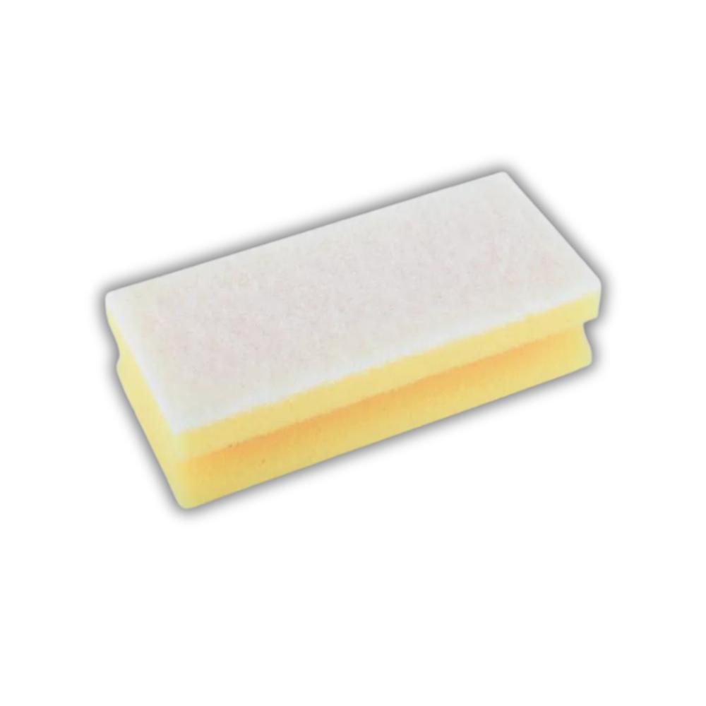 FUNNY Griffschwamm, gelb - weiß, 15 x 6,8 x 4,5 cm für empfindliche Flächen 10 Stück