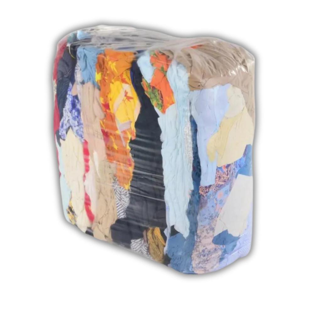 FUNNY Kattun-Putzlappen, bunt 10 kg Ballen