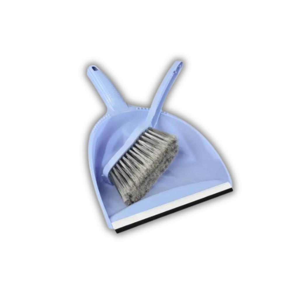 SEMYtop Handkehrschaufel mit Besen blau, 1 Stück