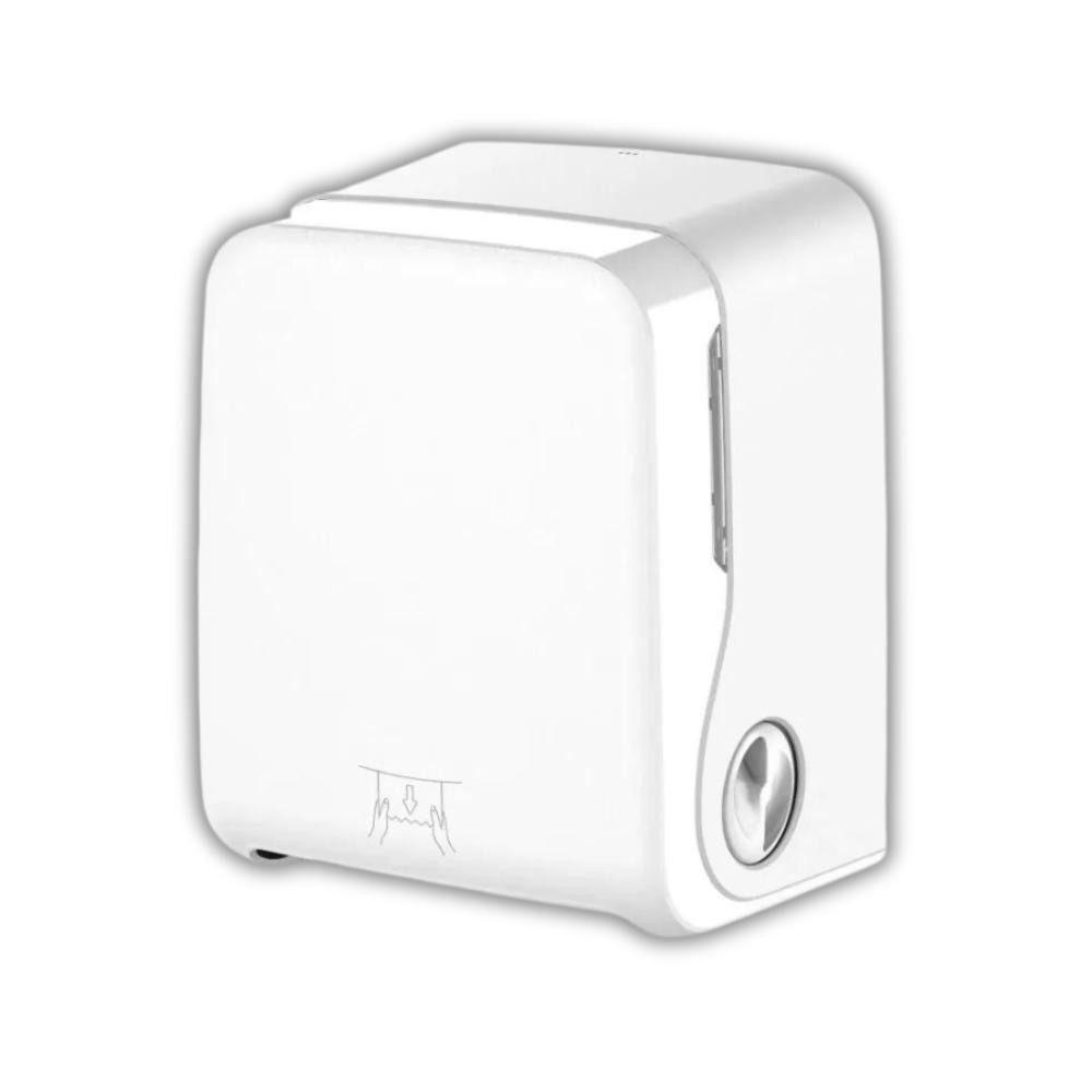 SEMYtop Handtuchrollenspender, Autocut, weiß matt