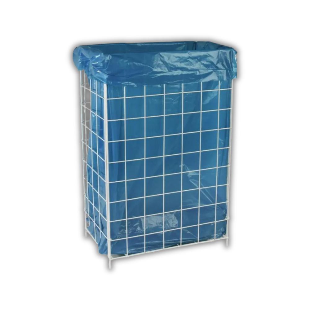 SEMYtop Abfallkorb zusammenlegbar weiß, beschichtet, 405 x 251 x 628 mm