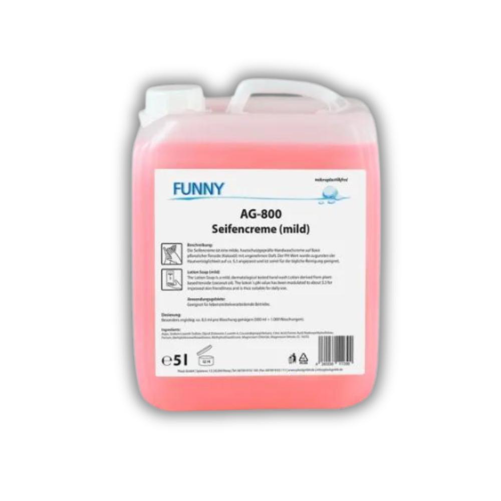 FUNNY Seifencreme mild, rosa 5 l Kanister, aus pflanzlichen Rohstoffen