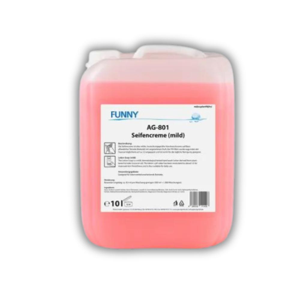 FUNNY Seifencreme mild, rosa 10 l Kanister, aus pflanzlichen Rohstoffen