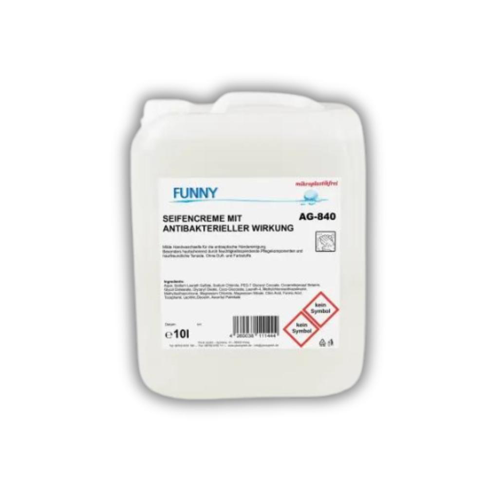 FUNNY Seifencreme mit antibakterieller Wirkung für Lebensmittellverarbeitung geeignet, 10 Liter