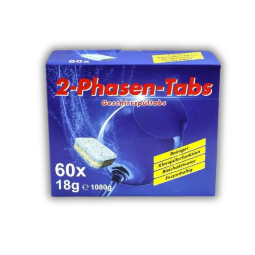FUNNY Spülmaschinentabs 2 Phasen 60 Stück, 18 g, Reiniger & Klarspüler