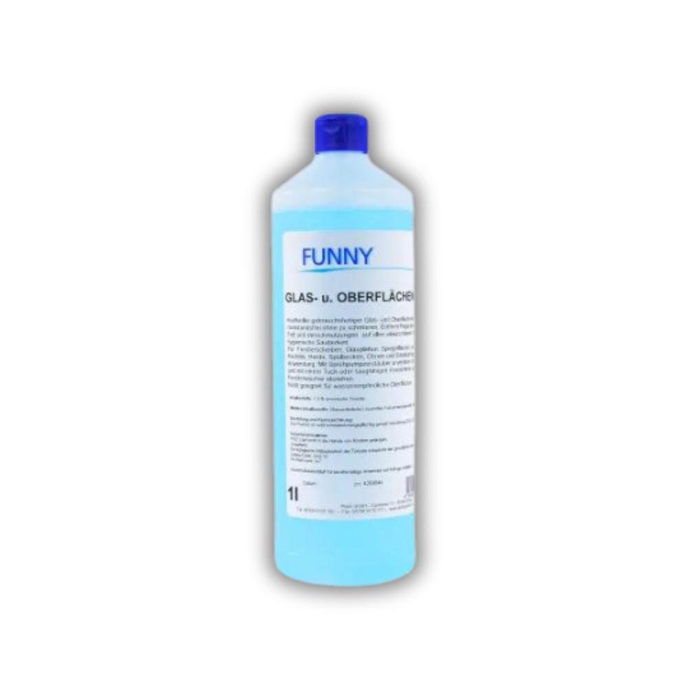FUNNY Glas- und Oberflächenreiniger, 12 x 1 l