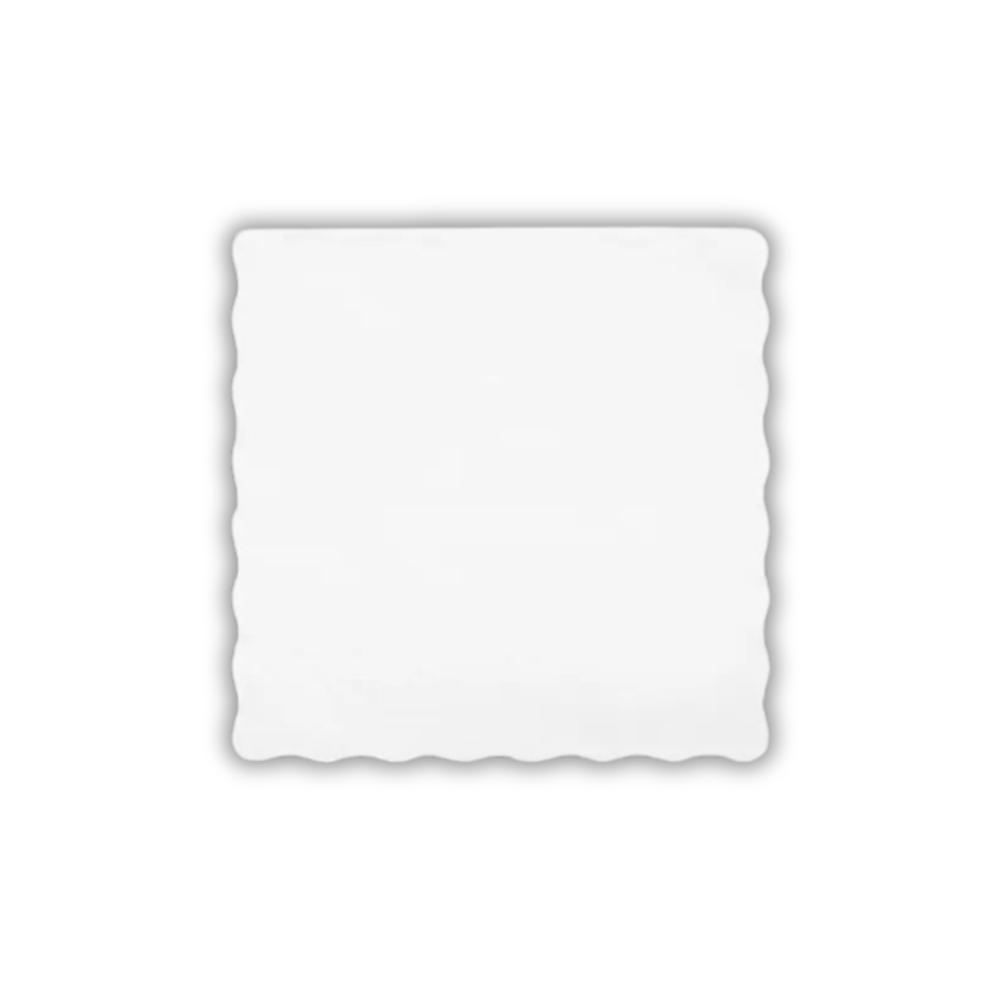 FUNNY Piccoloservietten 17 x 17 cm, 1-lagig Zellstoff weiß, gezackt, 10 x 2000 Stück