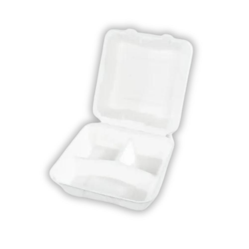 Sobsy Menüklappbox, 3-teilig, aus Zuckerrohr 2 x 100 Stück