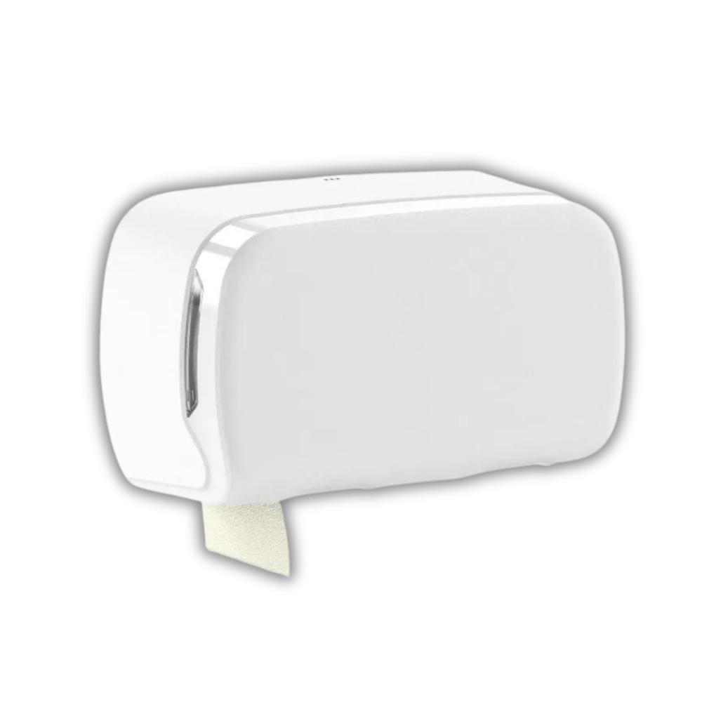 SEMYtop Toilettenpapierspender, für 2 Rollen, weiß matt