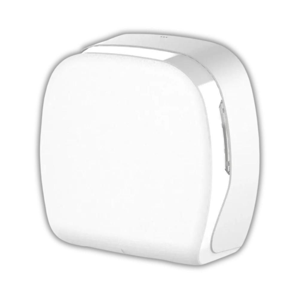 SEMYtop Jumbo Toilettenpapierspender, weiß matt für Rollen bis Ø25 cm