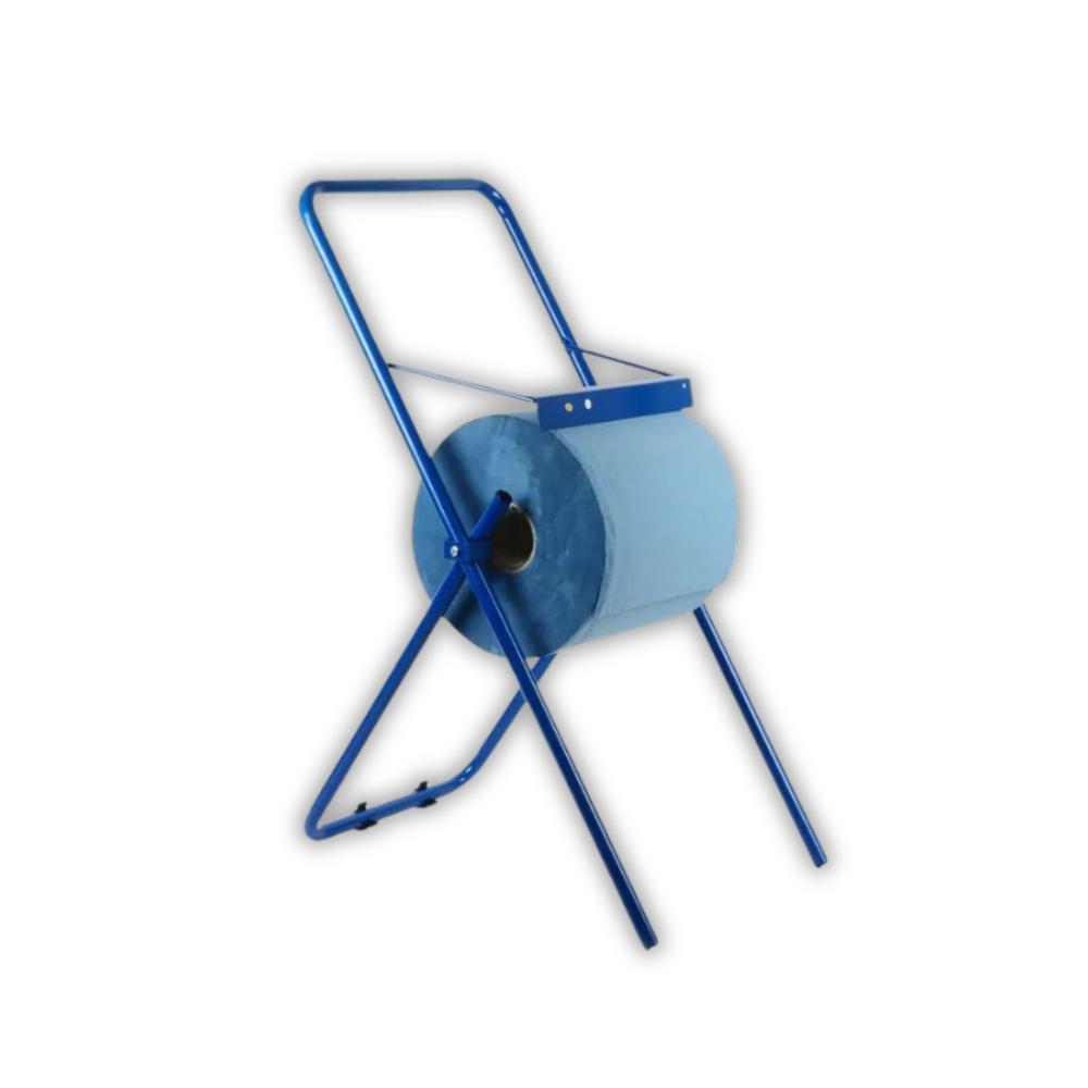 Quicky Putzrollen-Spender Metall, blau Bodenständer