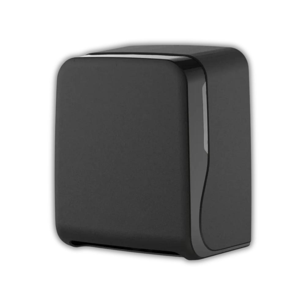 SEMYtop Handtuchspender, Maxi, schwarz matt für V-Falz 600 Blatt