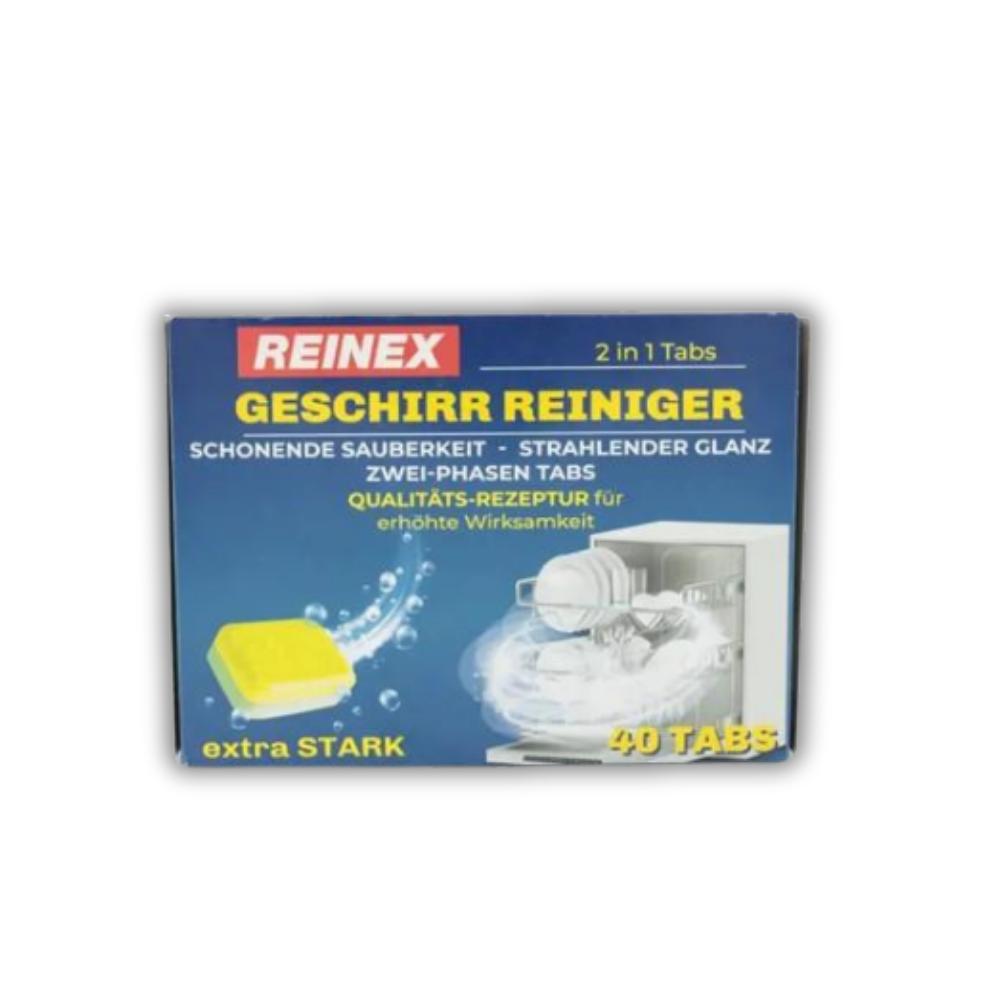 REINEX Geschirr Reiniger 2 in 1 Tabs 40 Stück