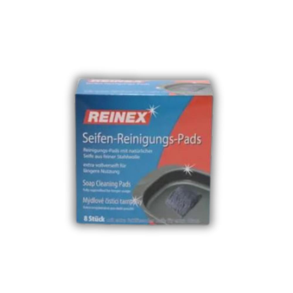 REINEX Seifen Reinigungs Pads Stahlwolle 8-er
