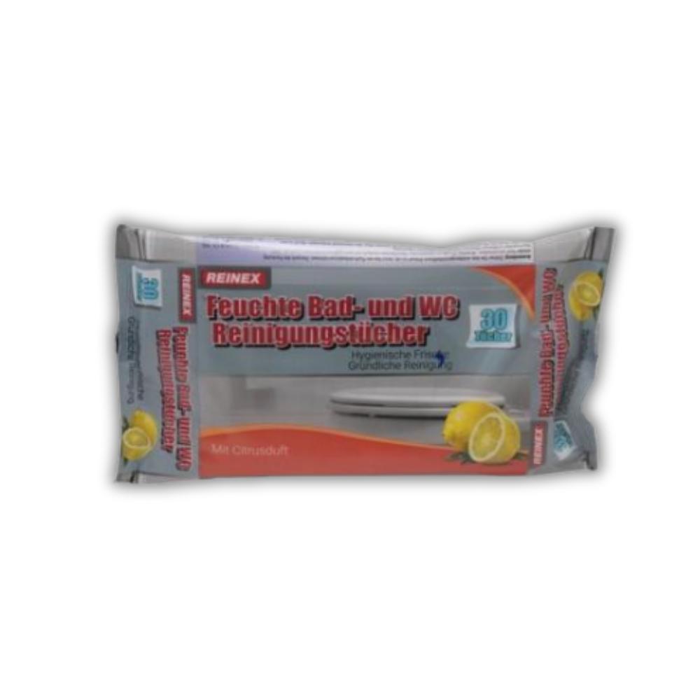 REINEX feuchte Bad- und WC-Tücher 30 Stück
