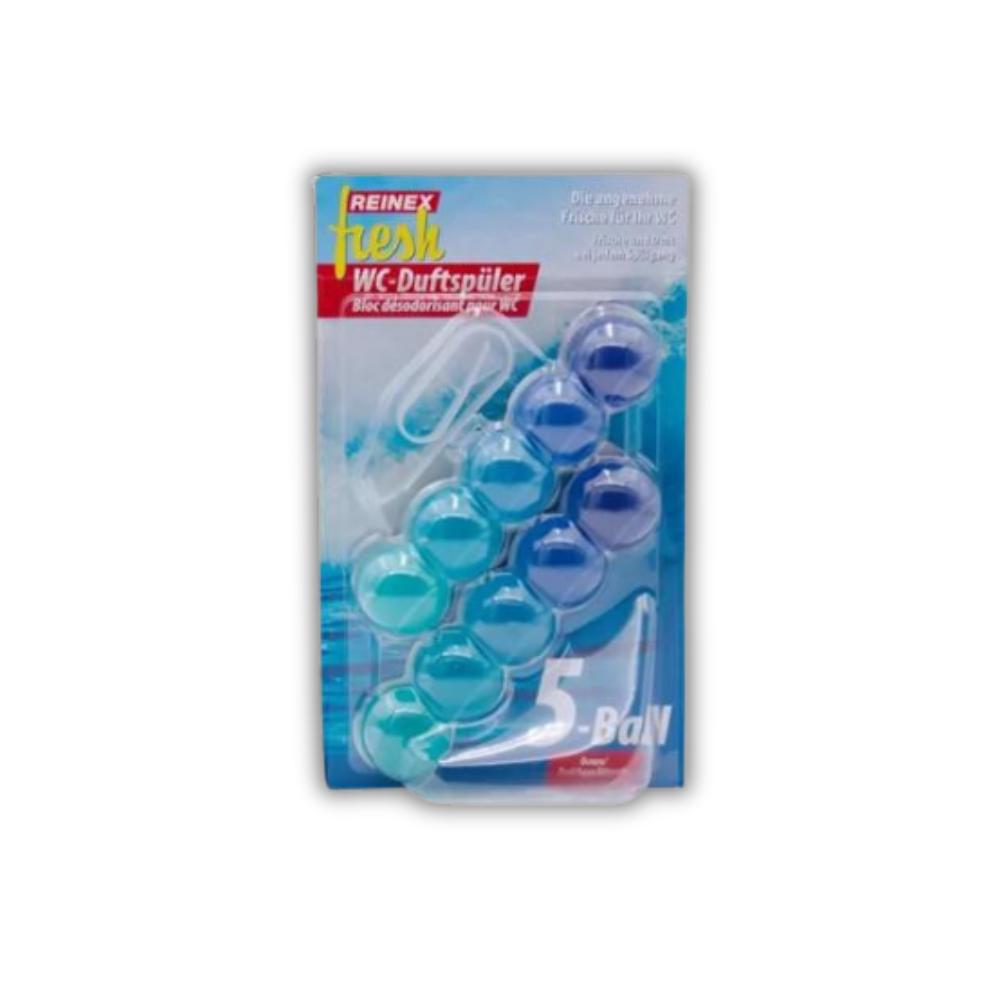 REINEX FRESH WC-Duftspüler 5-Ball Ocean, 2x 35g
