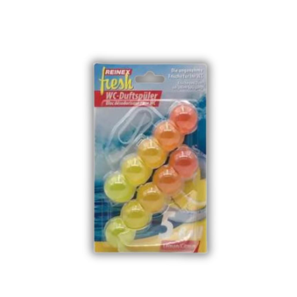 REINEX FRESH WC-Duftspüler 5-Ball Lemon, 2x 35g