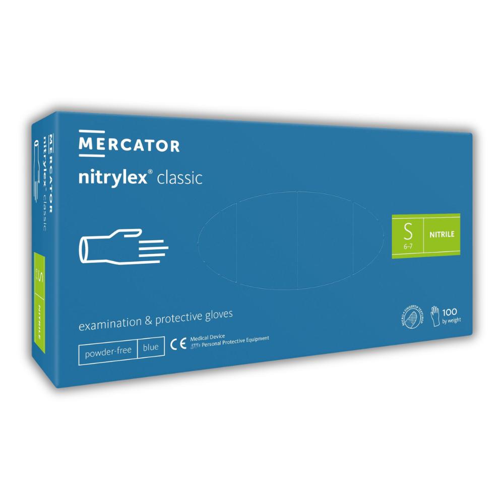 Mercator nitrylex® classic blue Nitrilhandschuhe - Gr. S