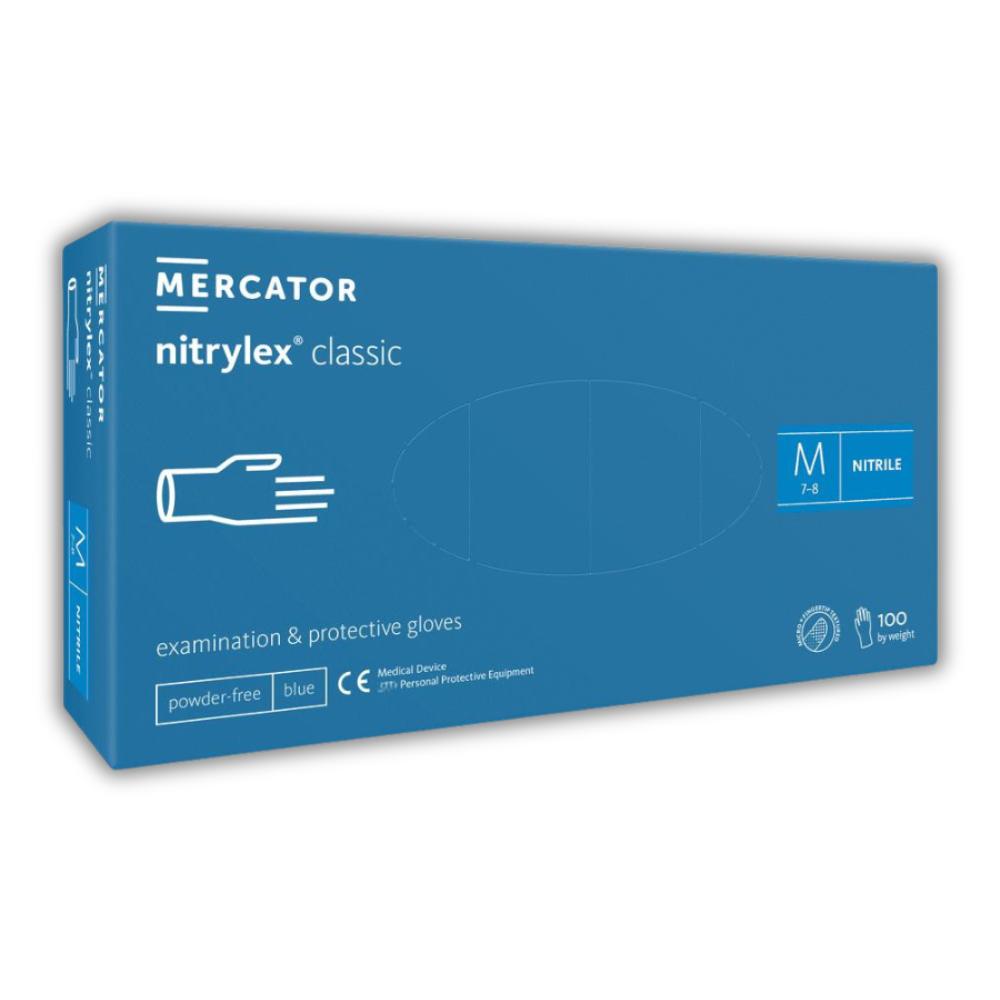 Mercator nitrylex® classic blue Nitrilhandschuhe - Gr. M