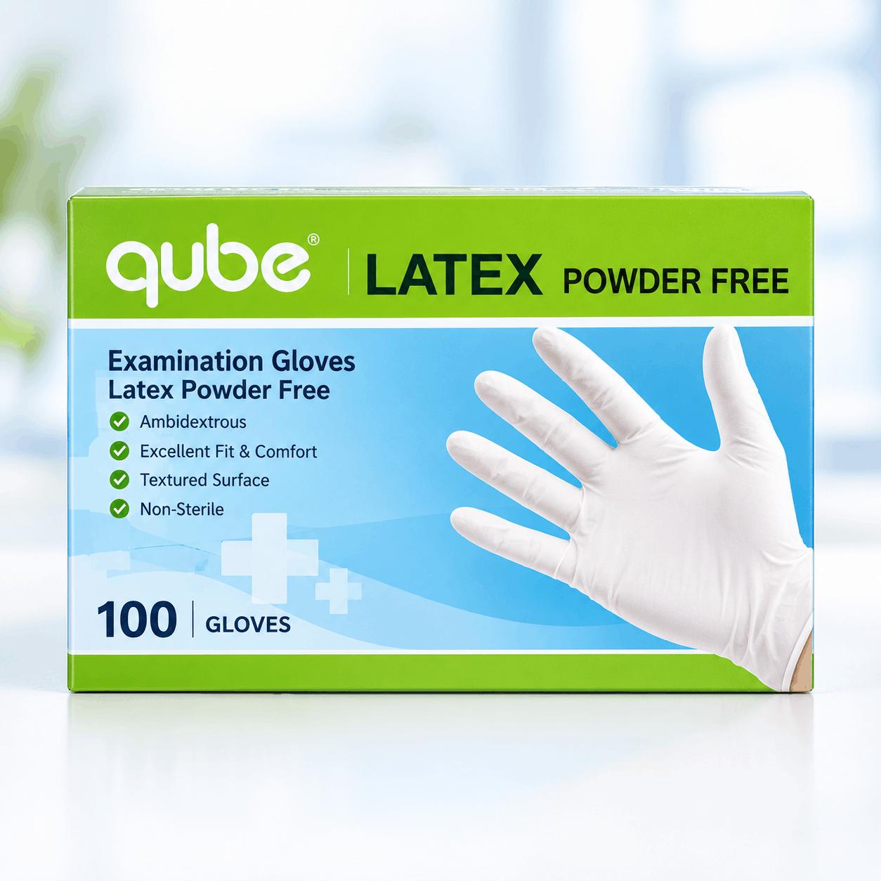 QUBE® Latexhandschuhe 