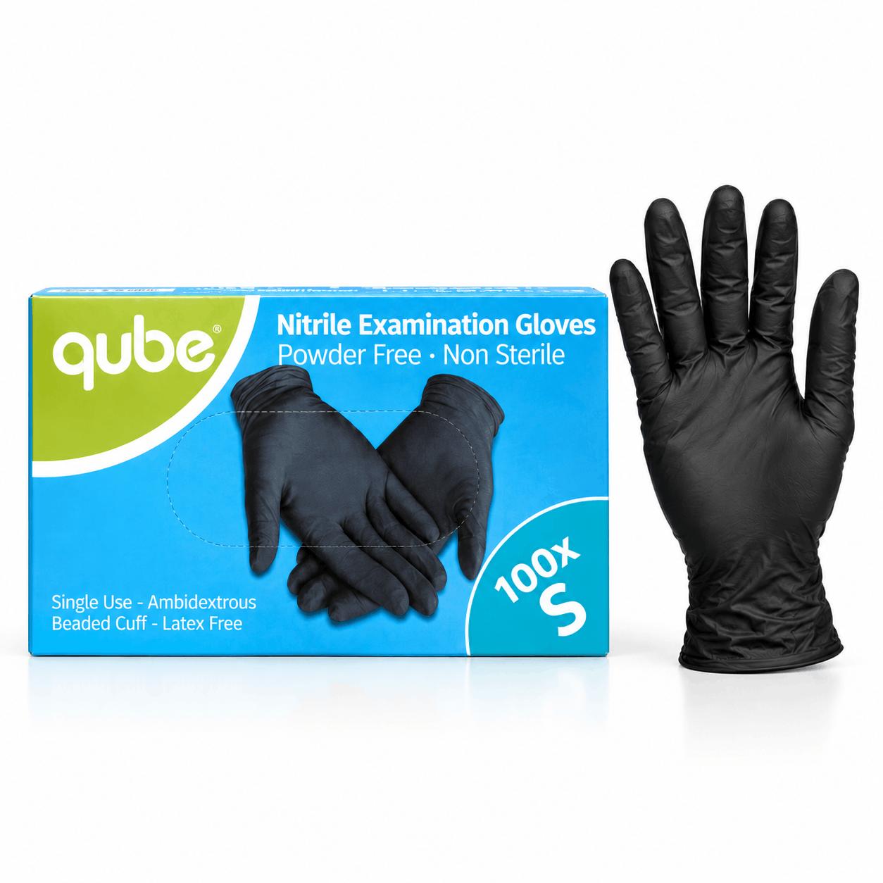 QUBE® Nitrilhandschuhe Black 