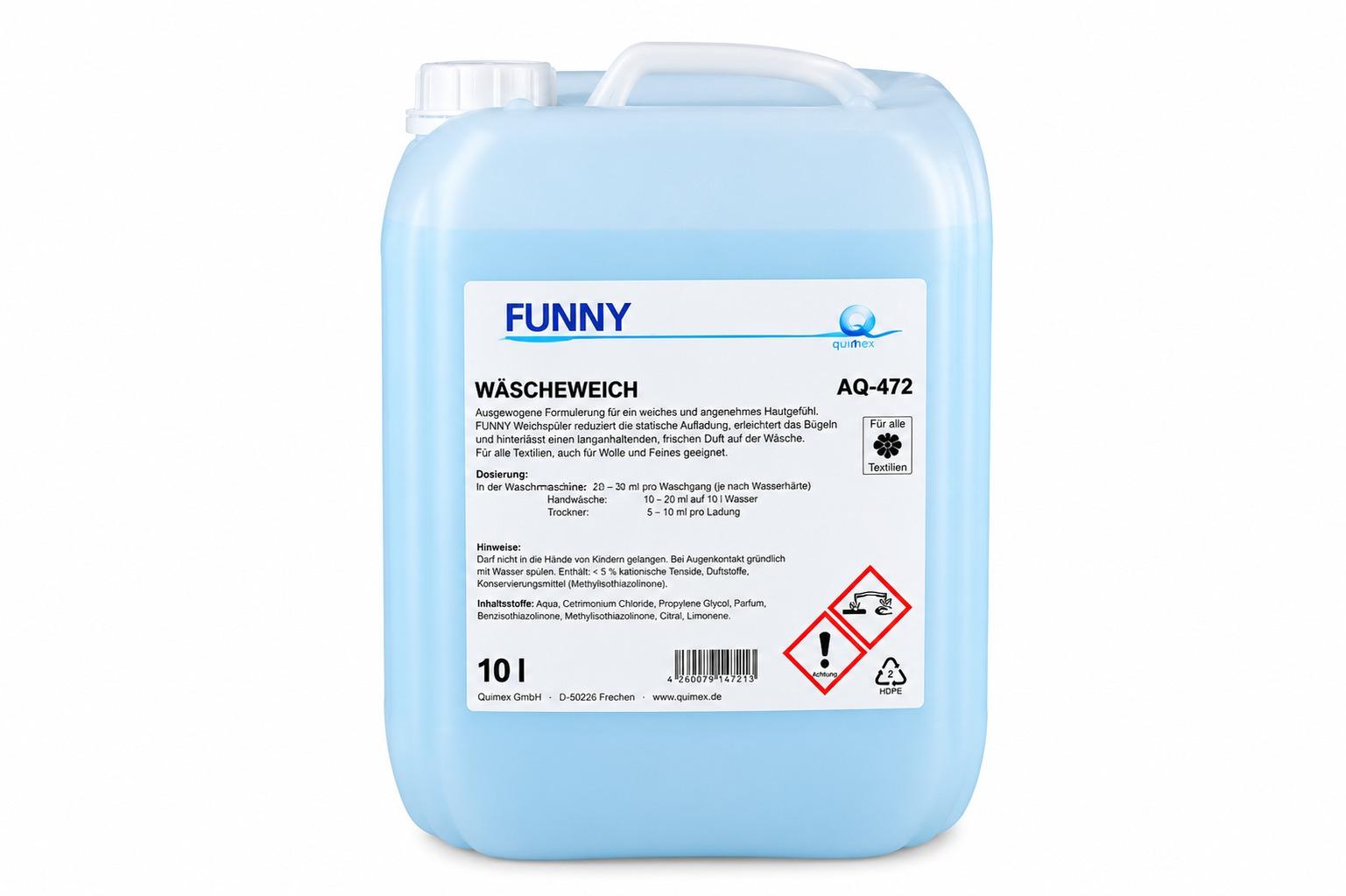 FUNNY Weichspüler besonders flauschig 10 Liter blau