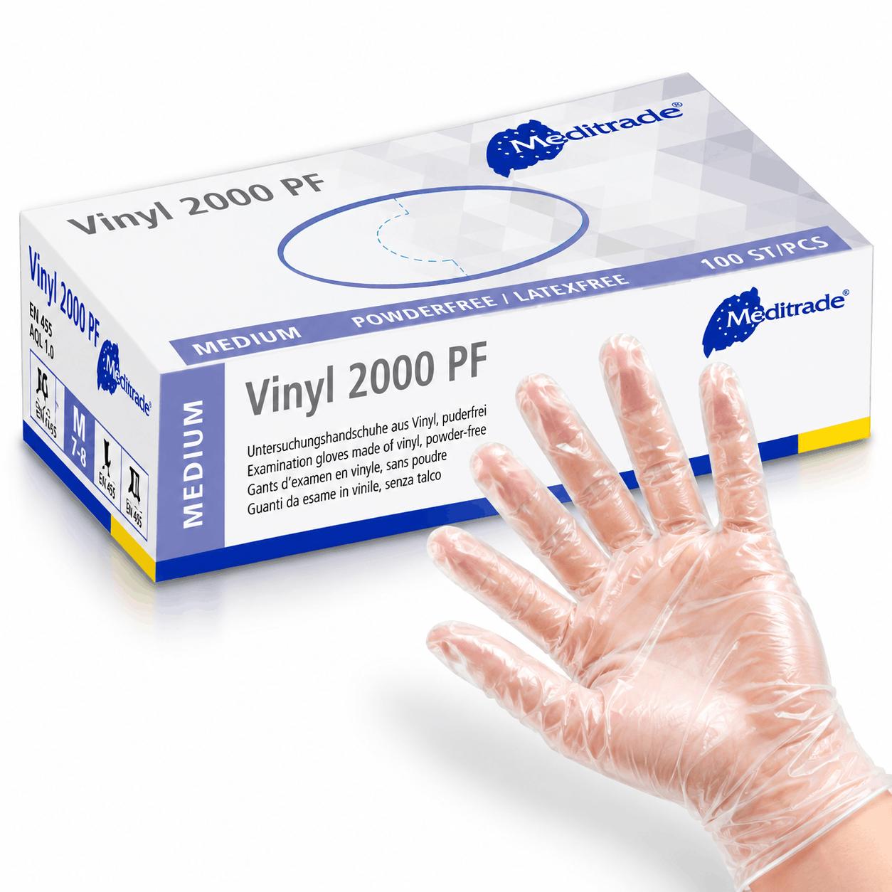 2000 PF® Vinylhandschuhe Gr. M