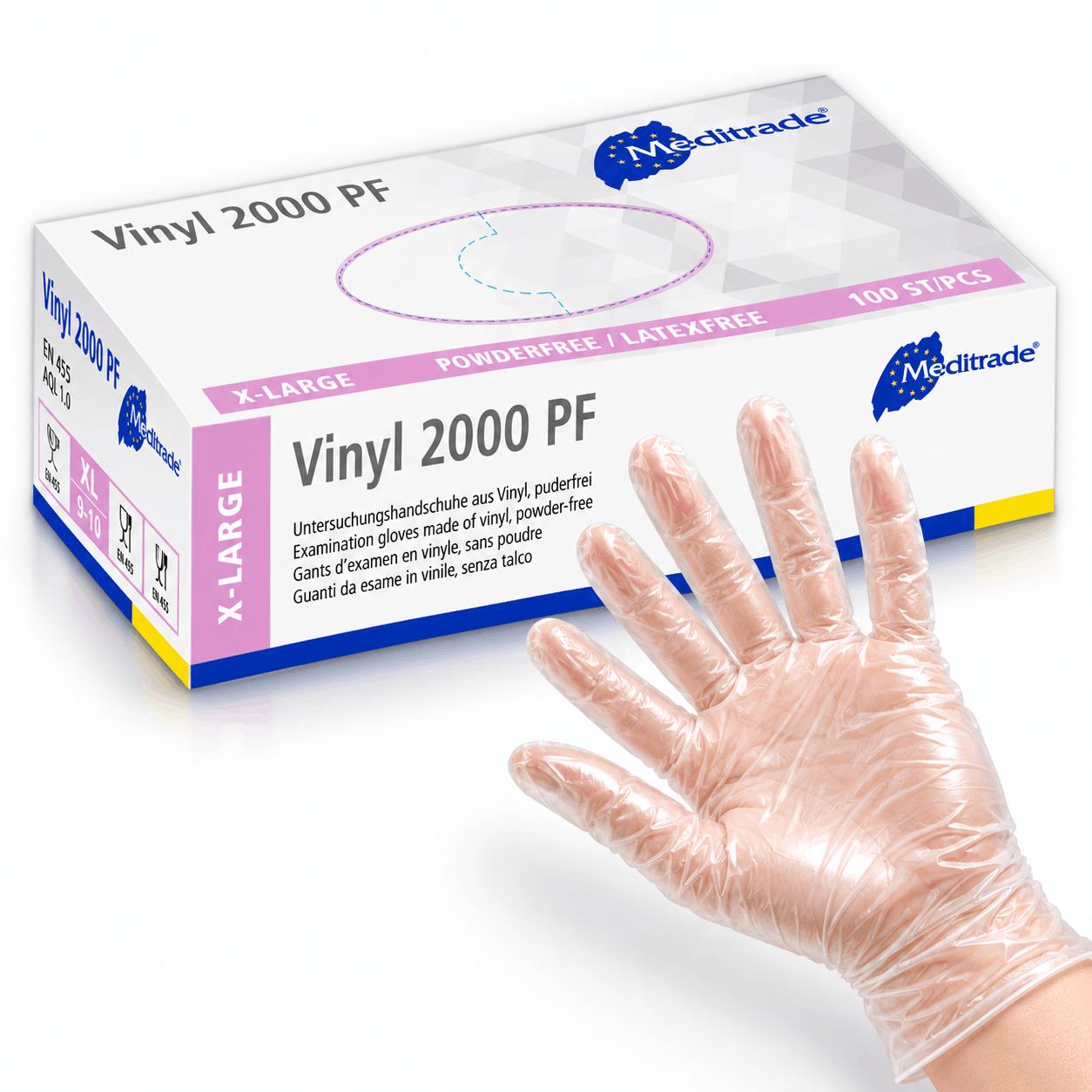 2000 PF® Vinylhandschuhe Gr. XL
