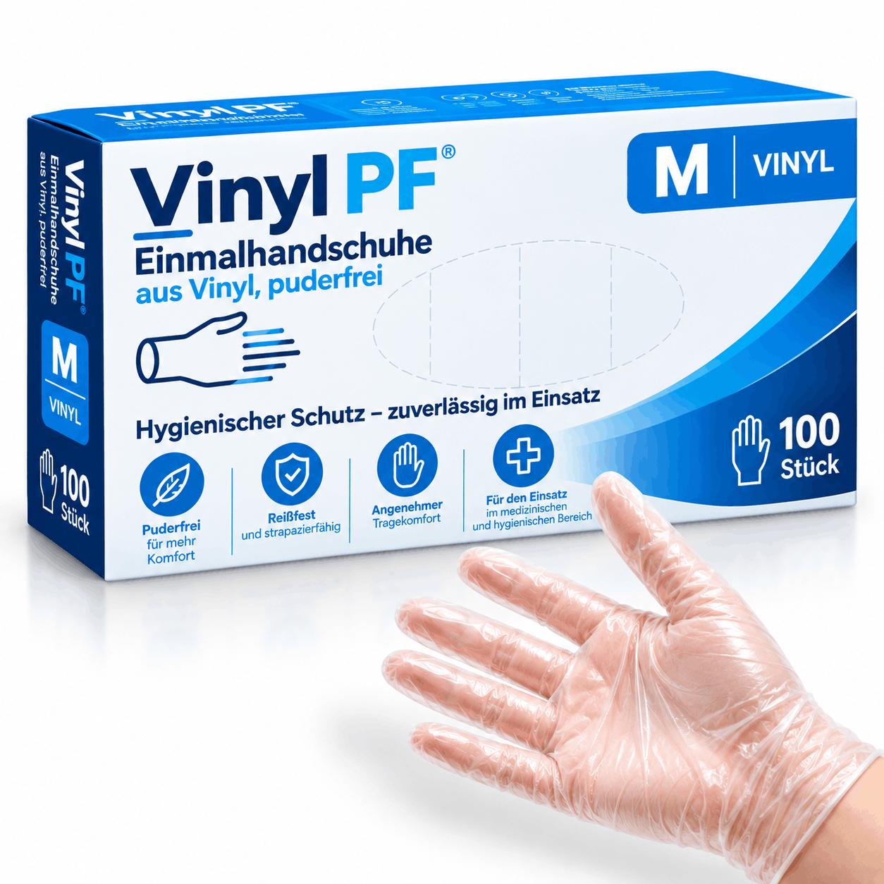 Vinylhandschuhe PF Gr. M