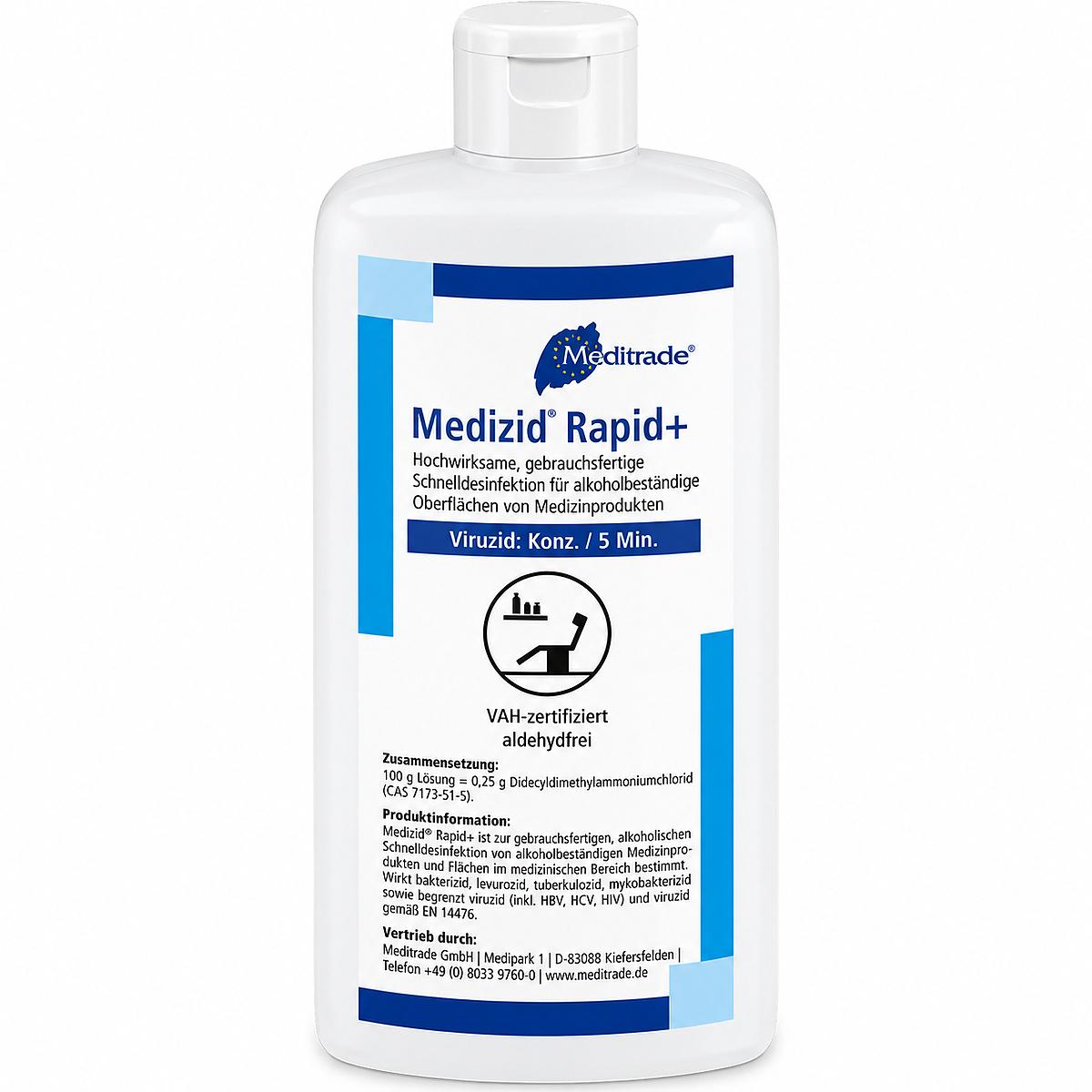 Medizid Rapid+ Flächendesinfektionsmittel, 500 ml